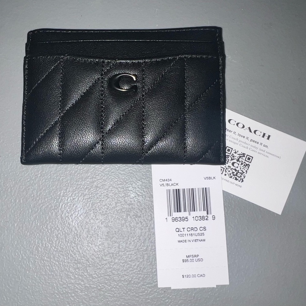 Coach Essentials Quilted Card Case - Picture 4 of 4